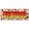 Signmission FIREWOOD BANNER SIGN fire wood split hickory cord delivered stacked B-96 Firewood - alternate 1
